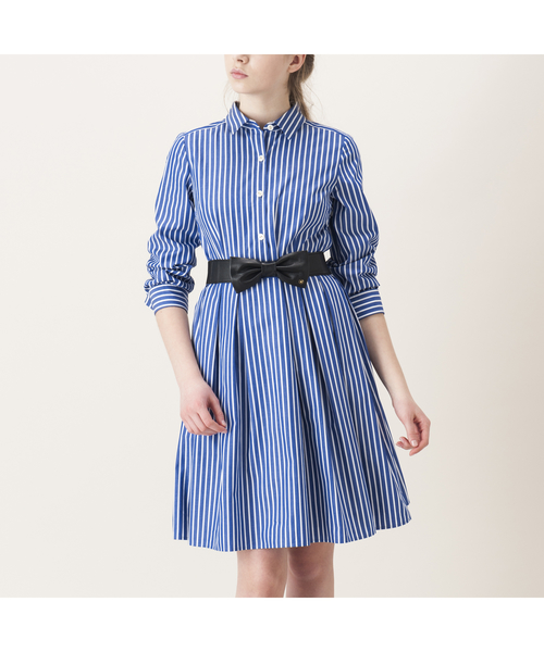 BLUE LABEL CRESTBRIDGE ロングスカート M リボンベルト BLUE LABEL CRESTBRIDGE ロングスカート M リボンベルト