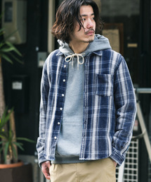 URBAN RESEARCH Sonny Label | インディゴチェックシャツ(シャツ/ブラウス)