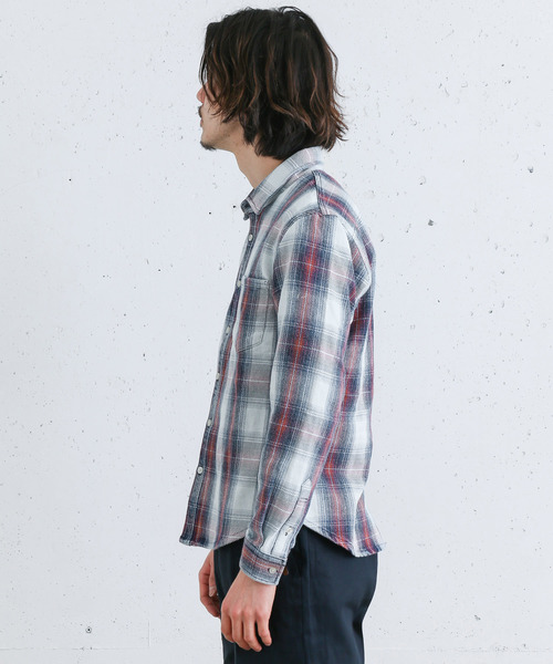 URBAN RESEARCH Sonny Label（アーバンリサーチサニーレーベル）の「インディゴチェックシャツ（シャツ/ブラウス・メンズ・その他1/その他2・LARGE/MEDIUM）」の6枚目の写真