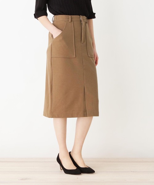 Opaque Clip オペークドットクリップ の 洗える ミラノリブ タイトスカート スカート Wear