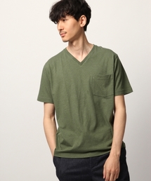 GLOBAL WORK | リネンコンVネックTEE/791021(Tシャツ/カットソー)