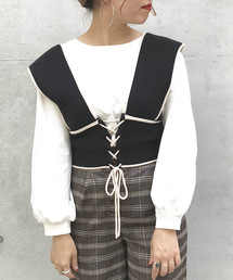 archives | 配色ビスチェ×インナーSET(ニット/セーター)