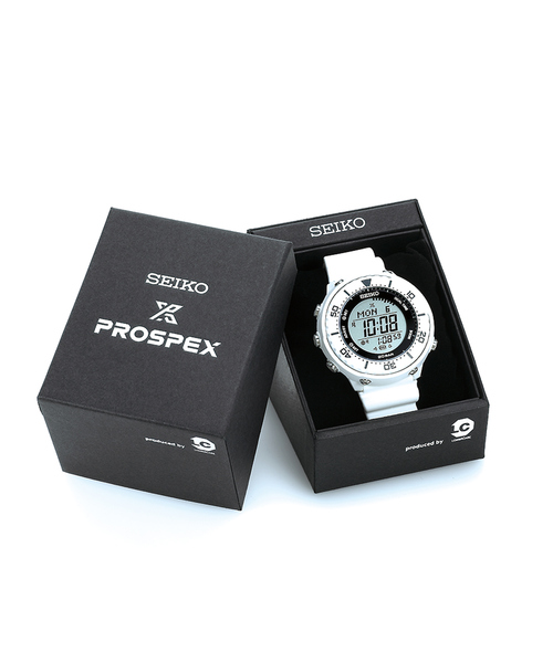 SEIKO(セイコー)の「SEIKO Prospex Fieldmaster Produced by LOWERCASE ソーラーデジタルモデル SBEP011(アナログ腕時計・ホワイト・FREE)」の2枚目の写真