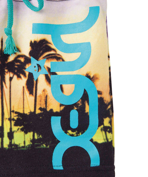 X-girl Stages(エックスガールステージス)の「“PALM TREE” SWEAT HALF PANT (4T~7T)(その他パンツ・キッズ・グリーン/ピンク・4T/5T/6T/7T)」の4枚目の写真