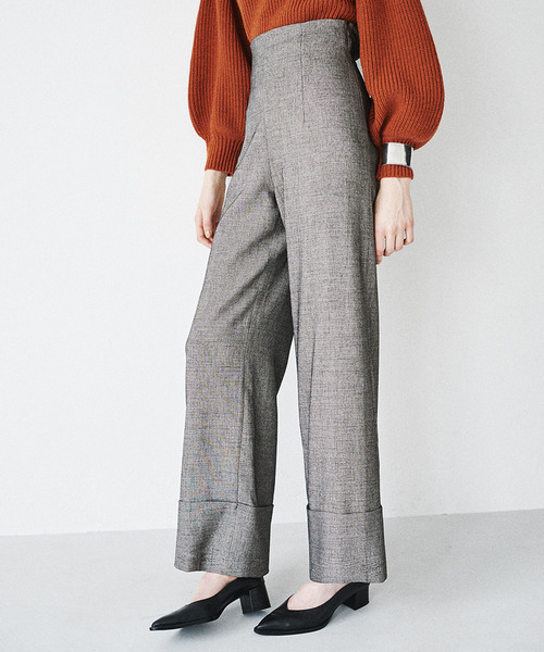 CLANE HIGH WAIST WIDE PANTS/グレーサイズ0 CLANE HIGH WAIST WIDE PANTS/グレーサイズ0