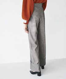 CLANE HIGH WAIST WIDE PANTS/グレーサイズ0 クラネ CLANE HIGH WAIST WIDE PANTS （BLACK） - ファッション