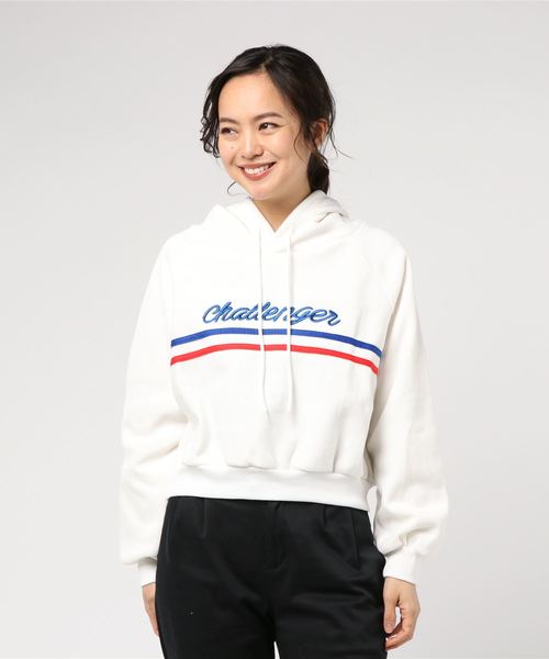 セール Six Mouse ライン入り起毛ショート丈パーカー パーカー Vibgyor Women ヴィブジョー ウィメン のファッション通販 Zozotown