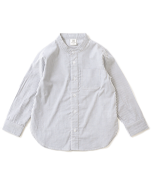 devirock(デビロック)の「スタンドカラー長袖シャツ(シャツ/ブラウス・キッズ・ストライプ・110cm/100cm/120cm/130cm/140cm/150cm/160cm)」の10枚目の写真