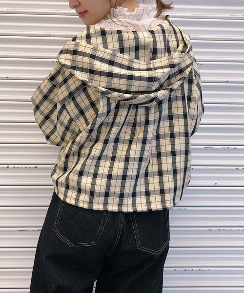 one after another NICE CLAUP（ワンアフターアナザーナイスクラップ）の「プチハイレースインナー（タンクトップ・レディース・オフホワイト/ブラック・FREE）」の7枚目の写真