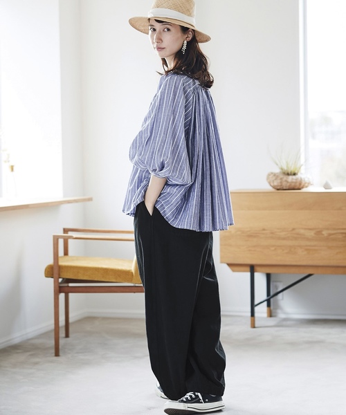 Sunny clouds（サニークラウズ）の「サニークラウズ　ヘリンボーンのブカブカパン〈レディース〉（その他パンツ・レディース・ブラック/グレー・MEDIUM/LARGE/X-LARGE/XX-LARGE/NM）」の13枚目の写真