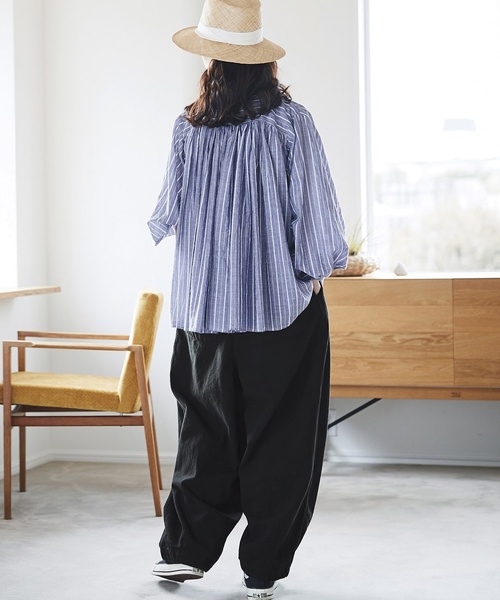 Sunny clouds（サニークラウズ）の「サニークラウズ　ヘリンボーンのブカブカパン〈レディース〉（その他パンツ・レディース・ブラック/グレー・MEDIUM/LARGE/X-LARGE/XX-LARGE/NM）」の14枚目の写真