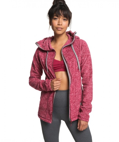 ROXY(ロキシー)の「ELECTRIC FEELING FLE / ロキシーハイネックジップアップパーカー(パーカー・レディース・レッド/ブラック系その他/チャコールグレー・X-SMALL/MEDIUM/SMALL)」の3枚目の写真