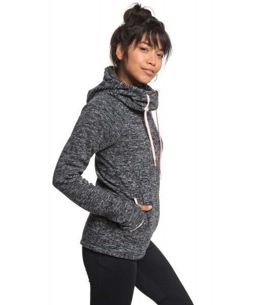 ROXY(ロキシー)の「ELECTRIC FEELING FLE / ロキシーハイネックジップアップパーカー(パーカー・レディース・レッド/ブラック系その他/チャコールグレー・X-SMALL/MEDIUM/SMALL)」の5枚目の写真