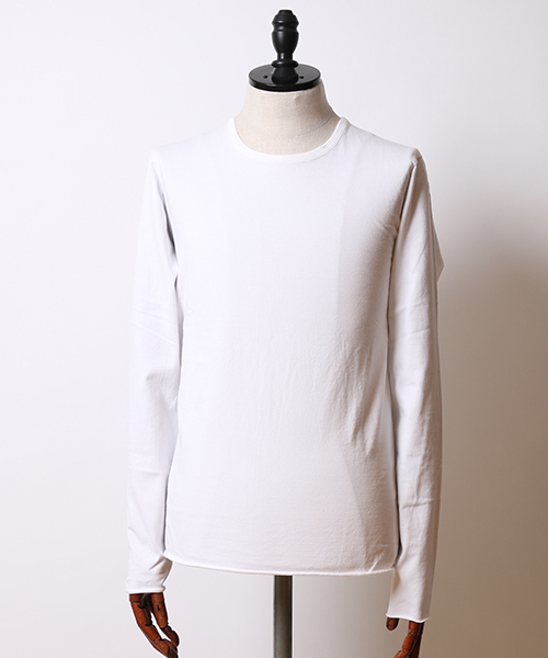 wjk(ダヴルジェイケイ)の「mlt2508-standard jersey crew neck L-S カットソー(Tシャツ/カットソー・メンズ・ブラック/ホワイト/グレー系その他・M/L/S/XL)」の1枚目の写真