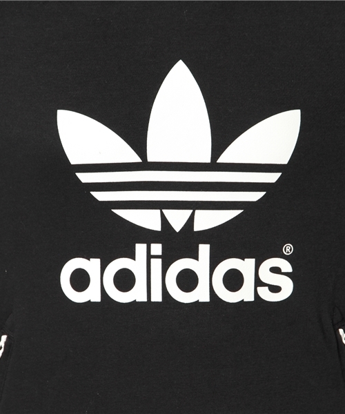 adidas Originals（アディダスオリジナルス）の「アディダス オリジナルス ロングパーカー ワンピ adidas Originals LONG HOODIE（パーカー・レディース・ブラック/グレー・MEDIUM/SMALL）」の5枚目の写真