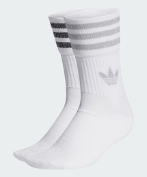 ミッドカット グリッター クルーソックス 2足組［MID CUT CREW SOCKS 2P］ / アディダスオリジナルス adidas Originals