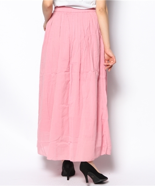 mystic（ミスティック）の「しわシフォンロングスカート（スカート