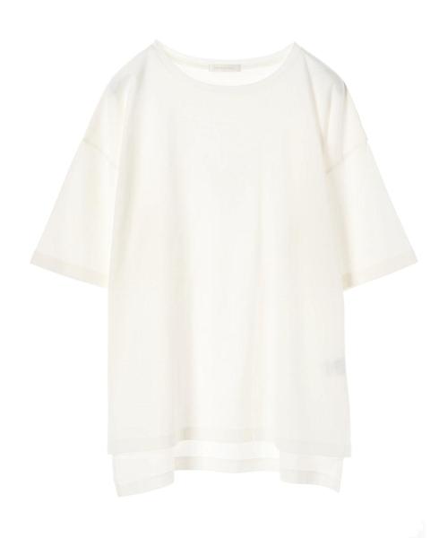 AMERICAN HOLIC(アメリカンホリック)の「裾スリットカットチュニック*(Tシャツ/カットソー・レディース・オフホワイト/カーキ/グレー系その他/ダークネイビー/ベージュ系その他2・FREE)」の6枚目の写真