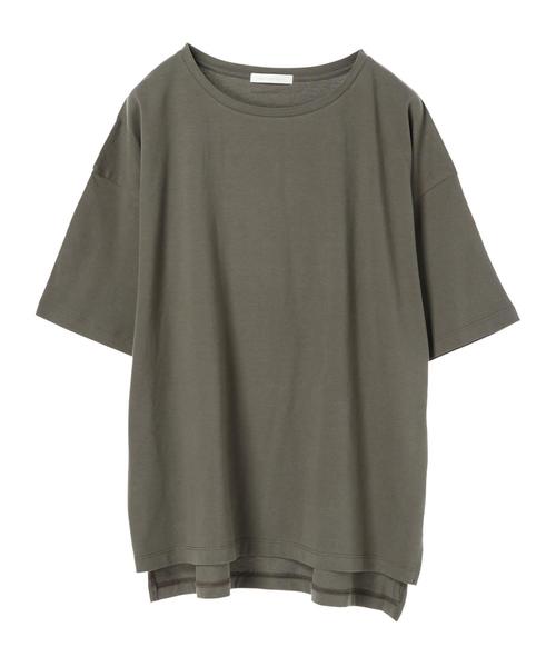 AMERICAN HOLIC(アメリカンホリック)の「裾スリットカットチュニック*(Tシャツ/カットソー・レディース・オフホワイト/カーキ/グレー系その他/ダークネイビー/ベージュ系その他2・FREE)」の20枚目の写真