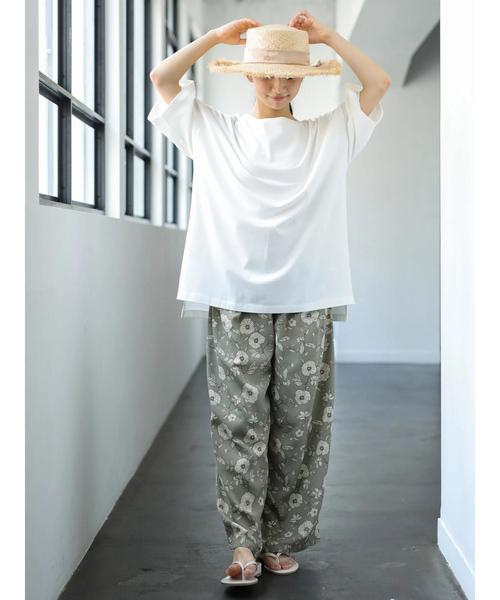 AMERICAN HOLIC(アメリカンホリック)の「裾スリットカットチュニック*(Tシャツ/カットソー・レディース・オフホワイト/カーキ/グレー系その他/ダークネイビー/ベージュ系その他2・FREE)」の19枚目の写真