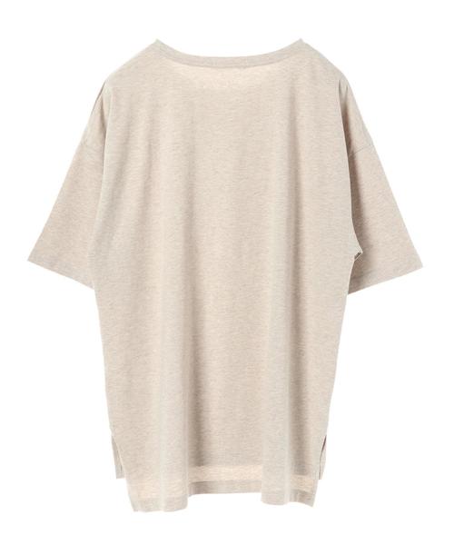 AMERICAN HOLIC(アメリカンホリック)の「裾スリットカットチュニック*(Tシャツ/カットソー・レディース・オフホワイト/カーキ/グレー系その他/ダークネイビー/ベージュ系その他2・FREE)」の9枚目の写真