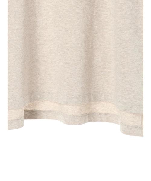 AMERICAN HOLIC(アメリカンホリック)の「裾スリットカットチュニック*(Tシャツ/カットソー・レディース・オフホワイト/カーキ/グレー系その他/ダークネイビー/ベージュ系その他2・FREE)」の12枚目の写真