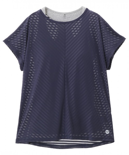 ROXY（ロキシー）の「RHYTHMIC LEGGINGS/ロキシーレディース Tシャツ タンクトップ ２枚セット フィットネス ヨガ ジム ランニング ルームウェア・ワンマイルウェアにも（Tシャツ/カットソー・レディース・ピンク/ホワイト/チャコールグレー・SMALL/MEDIUM/LARGE）」の7枚目の写真