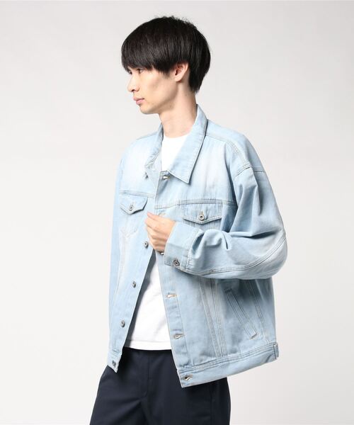 STYLEBLOCK(スタイルブロック)の「ビッグシルエットデニムジャケット(デニムジャケット・メンズ・ネイビー/ブルー/ブルー系その他・LL/M/L)」の3枚目の写真