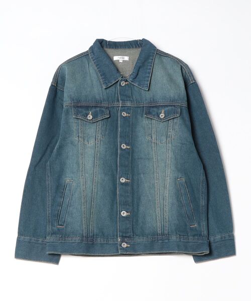 STYLEBLOCK(スタイルブロック)の「ビッグシルエットデニムジャケット(デニムジャケット・メンズ・ネイビー/ブルー/ブルー系その他・LL/M/L)」の1枚目の写真