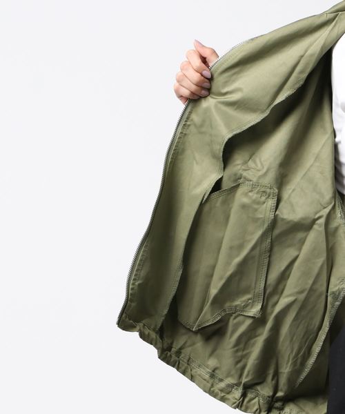 美品 Narcissus ナルシス バックフリルミリタリーブルゾン ジャケット セール】【Narcissus】バックフリルミリタリーブルゾン