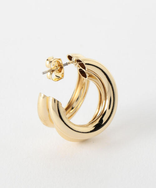 BEAUTY&YOUTH UNITED ARROWS（ビューティーアンドユースユナイテッドアローズ）の「BY 3ラインミニピアス（ピアス（両耳用）・レディース・ゴールド/シルバー・FREE）」の3枚目の写真