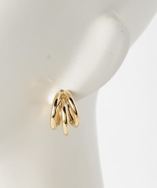 BEAUTY&YOUTH UNITED ARROWS（ビューティーアンドユースユナイテッドアローズ）の「BY 3ラインミニピアス（ピアス（両耳用）・レディース・ゴールド/シルバー・FREE）」の7枚目の写真