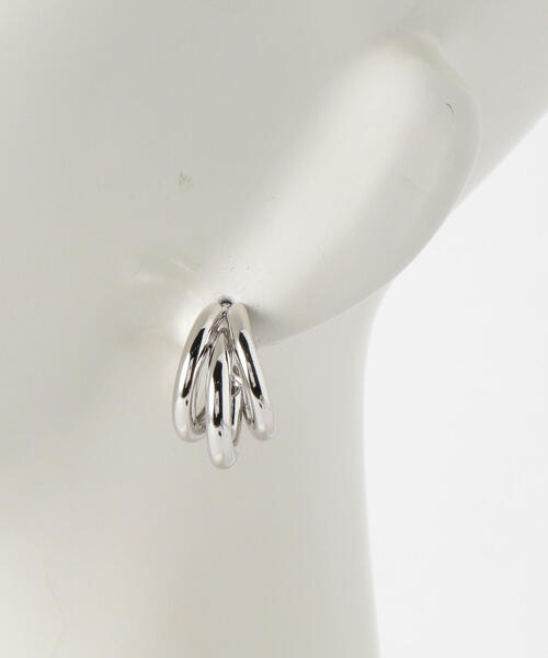 BEAUTY&YOUTH UNITED ARROWS（ビューティーアンドユースユナイテッドアローズ）の「BY 3ラインミニピアス（ピアス（両耳用）・レディース・ゴールド/シルバー・FREE）」の6枚目の写真