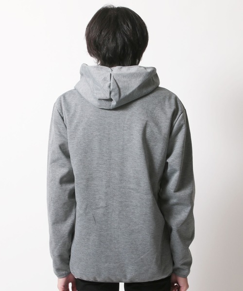 SHISKY(シスキー)の「ボンディング加工 防風 ジップアップ パーカー(パーカー・メンズ・ブラック/ネイビー/カーキ/杢グレー/チャコール・M/L/XL)」の9枚目の写真