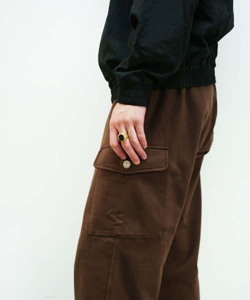 tone（トーン）の「tone BASIC CARGO SWEAT PANTS（カーゴパンツ・メンズ・アッシュグレー/ブラウン・S/M）」の9枚目の写真