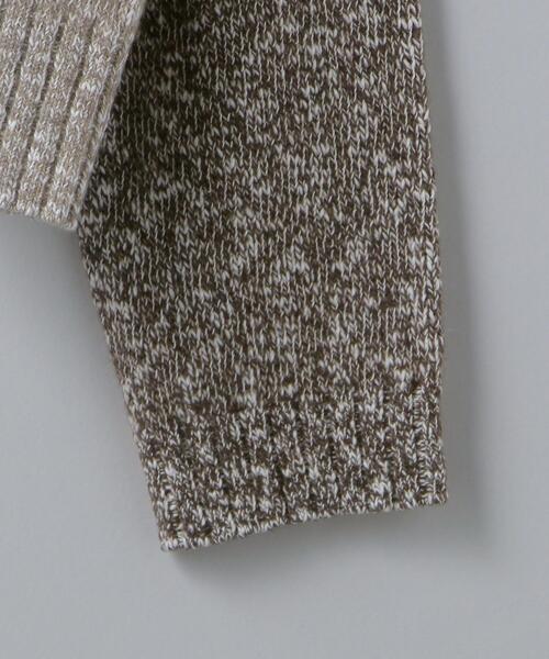 6（ロク）の「＜6(ROKU)＞BICOLOR SLEEVE PULLOVER/ニット（ニット/セーター・レディース・ベージュ/ライトブルー・FREE）」の7枚目の写真