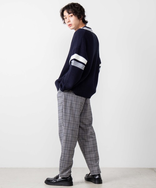 WEGO(ウィゴー)の「WEGO/畦編みラインチルデンセーター(ニット/セーター・メンズ・ベージュ/ホワイト/ネイビー・LARGE/MEDIUM)」の16枚目の写真