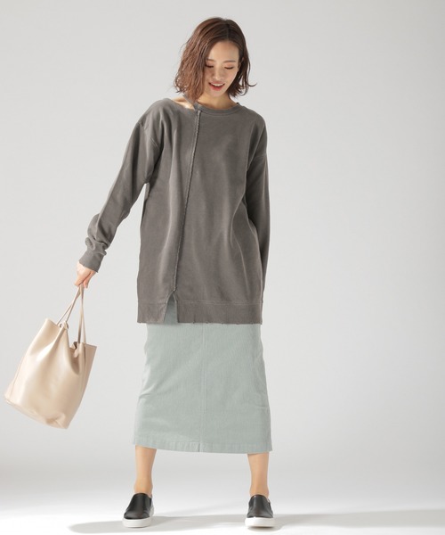 BAYFLOW（ベイフロー）の「コーデュロイタイトスカート（スカート・レディース・ベージュ/ブルー/ライトグリーン・SMALL/MEDIUM）」の18枚目の写真