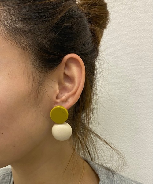 StyleSea(スタイルシー)の「コンビネーションピアス(ピアス(両耳用)・レディース・カーキ/ブルー/パープル/オリーブ/ベージュ/ブラウン・FREE)」の9枚目の写真