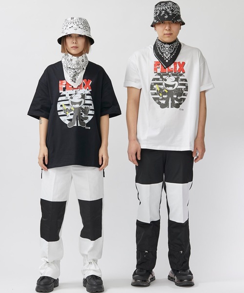 DISCOVERED（ディスカバード）の「STUDIOUS別注 カットソー/EX.Kung Fu FeliX  S/S TEE/DC-SS20-SCU-01（Tシャツ/カットソー・メンズ・ブラック/ホワイト・1/3）」の9枚目の写真