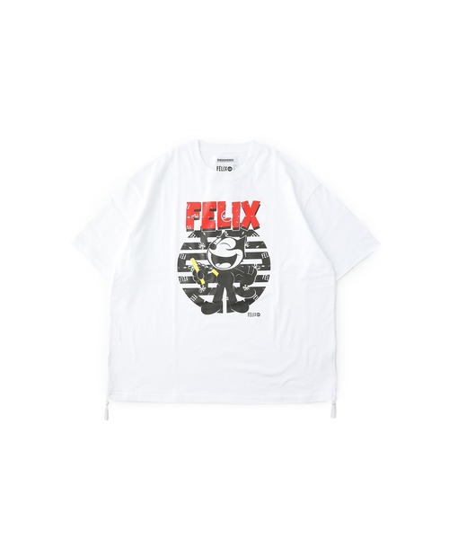 DISCOVERED（ディスカバード）の「STUDIOUS別注 カットソー/EX.Kung Fu FeliX  S/S TEE/DC-SS20-SCU-01（Tシャツ/カットソー・メンズ・ブラック/ホワイト・1/3）」の2枚目の写真