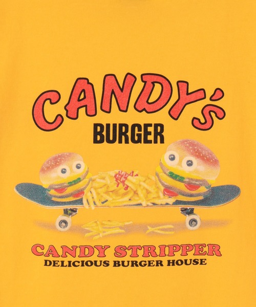 Candy Stripper（キャンディストリッパー）の「CANDY'S BURGER Tシャツ（Tシャツ/カットソー・レディース・ブラック/オフホワイト/イエロー/グリーン・2/4/3）」の10枚目の写真