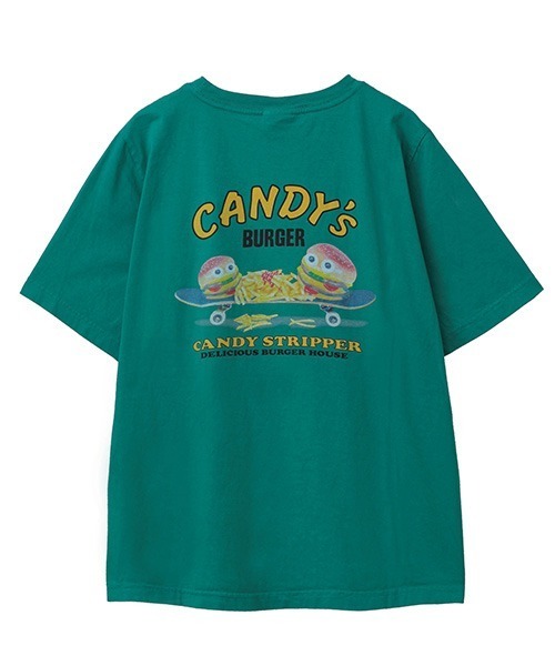 Candy Stripper（キャンディストリッパー）の「CANDY'S BURGER Tシャツ（Tシャツ/カットソー・レディース・ブラック/オフホワイト/イエロー/グリーン・2/4/3）」の14枚目の写真