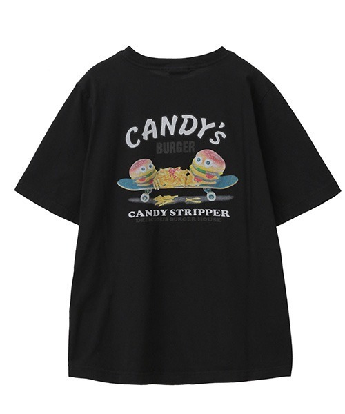 Candy Stripper（キャンディストリッパー）の「CANDY'S BURGER Tシャツ（Tシャツ/カットソー・レディース・ブラック/オフホワイト/イエロー/グリーン・2/4/3）」の15枚目の写真
