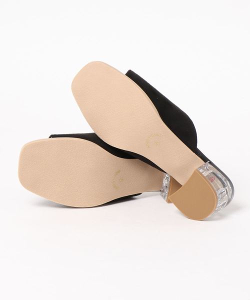 KOBE LETTUCE（コウベレタス）の「クリアヒールワンベルトミュールサンダル（サンダル・レディース・アイボリー/ブラック/クリア/ブラウン系その他・L/LL/M/S）」の9枚目の写真