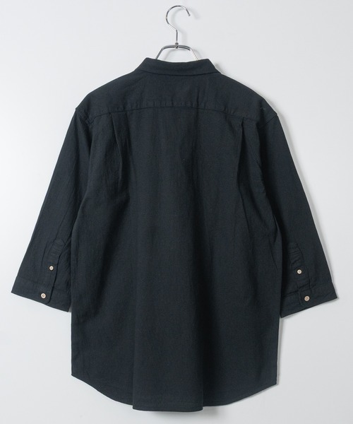 Candy Fantasy（キャンディーファンタジー）の「【a】パナマ7分袖カプリシャツ（シャツ/ブラウス・メンズ・カーキ/ミント/ネイビー/ピンク/ベージュ/ブラック×ホワイト/ホワイト×ネイビー/ネイビー×ホワイト/ホワイト/ブルー/ベージュ系/イエロー/ホワイト系その他/ブルー系その他/ブラック・MEDIUM/LARGE/X-LARGE）」の18枚目の写真