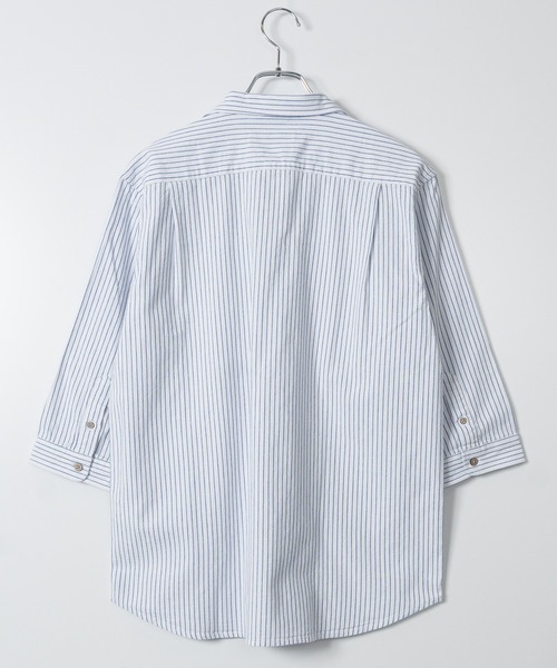 Candy Fantasy（キャンディーファンタジー）の「【a】パナマ7分袖カプリシャツ（シャツ/ブラウス・メンズ・カーキ/ミント/ネイビー/ピンク/ベージュ/ブラック×ホワイト/ホワイト×ネイビー/ネイビー×ホワイト/ホワイト/ブルー/ベージュ系/イエロー/ホワイト系その他/ブルー系その他/ブラック・MEDIUM/LARGE/X-LARGE）」の17枚目の写真