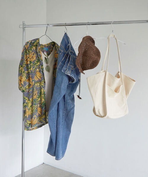 EFOLE（エフォル）の「キャンバス　ビッグ　トートバッグ（トートバッグ・レディース・オフホワイト/ブラウン/カーキ/ピンク/ブラック・FREE）」の6枚目の写真