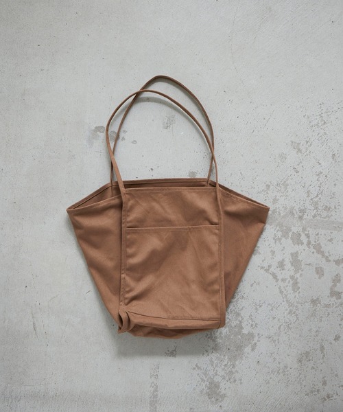 EFOLE（エフォル）の「キャンバス　ビッグ　トートバッグ（トートバッグ・レディース・オフホワイト/ブラウン/カーキ/ピンク/ブラック・FREE）」の9枚目の写真