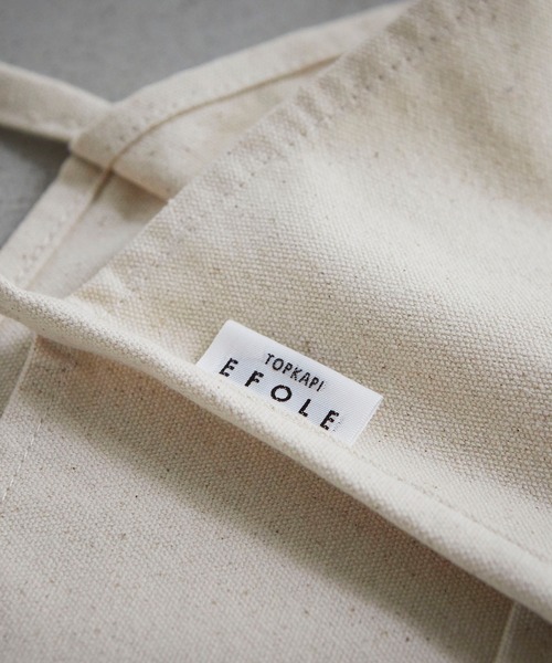 EFOLE（エフォル）の「キャンバス　ビッグ　トートバッグ（トートバッグ・レディース・オフホワイト/ブラウン/カーキ/ピンク/ブラック・FREE）」の13枚目の写真